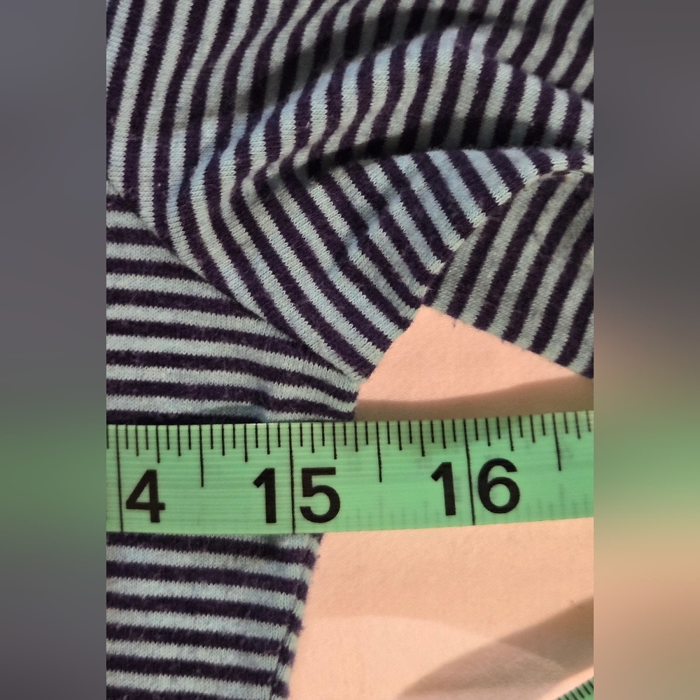 Teal Striped Long Sleeve Tee - Picture 7 of 8